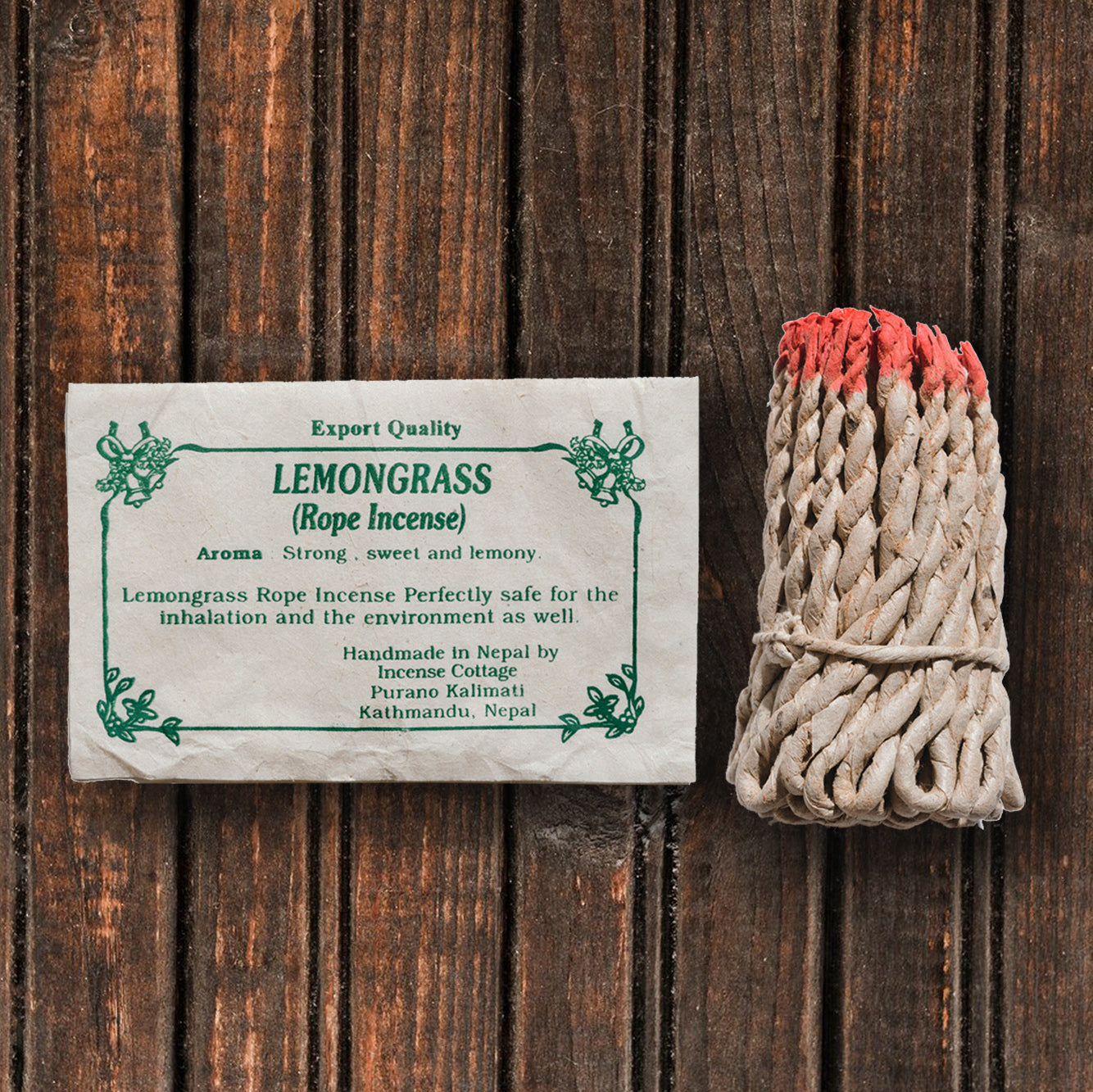 LEMONGRASS rope paper incense