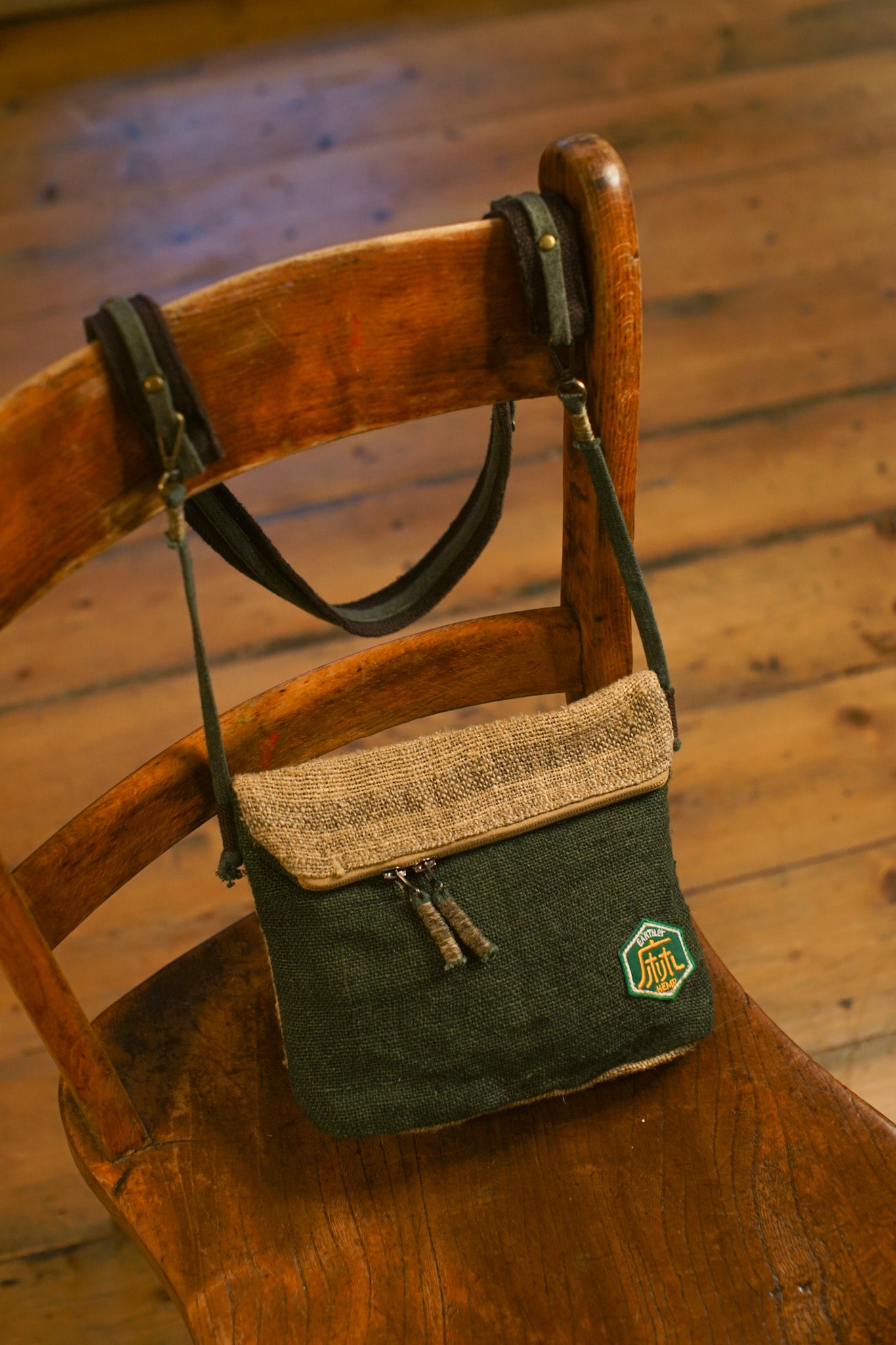 Hemp Flap Bag