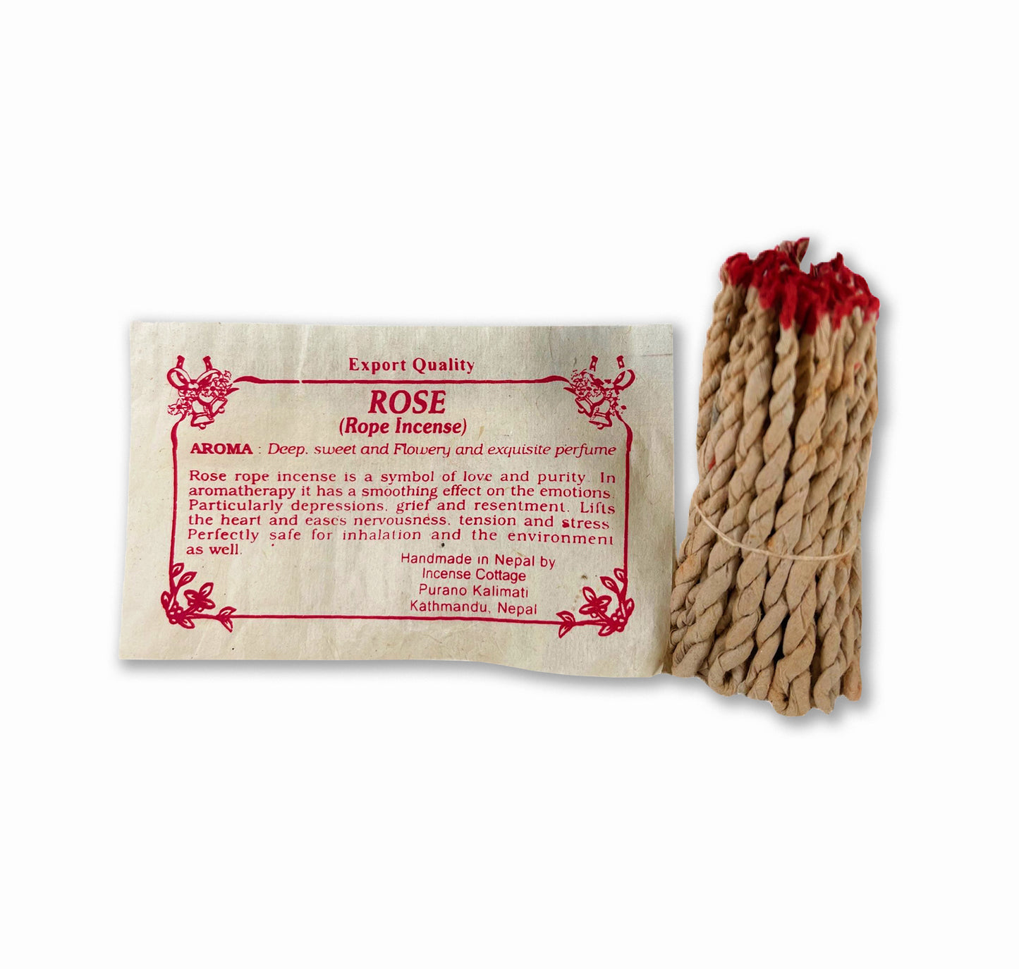 Nepali ROSE rope paper incense