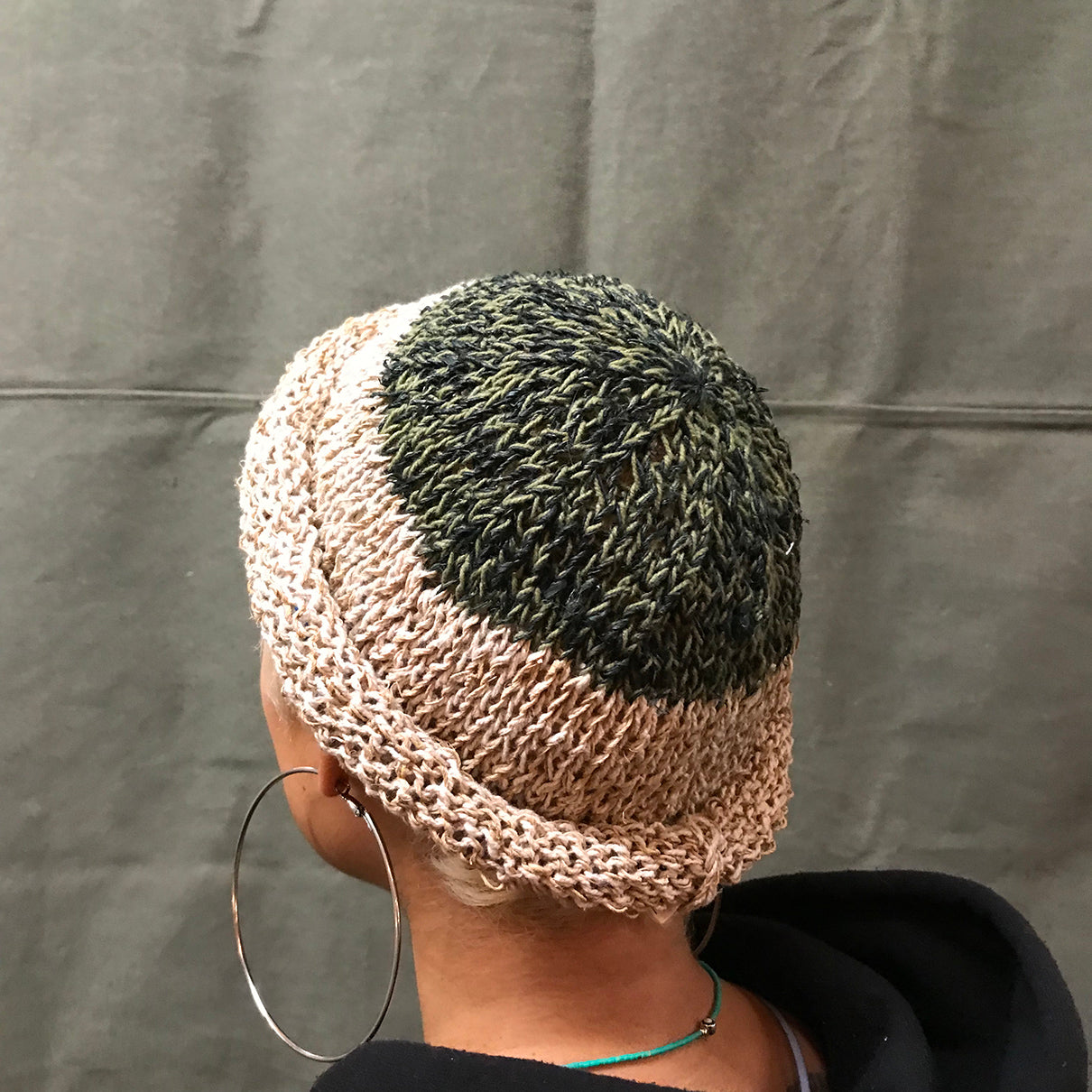 Hemp short brim beanie