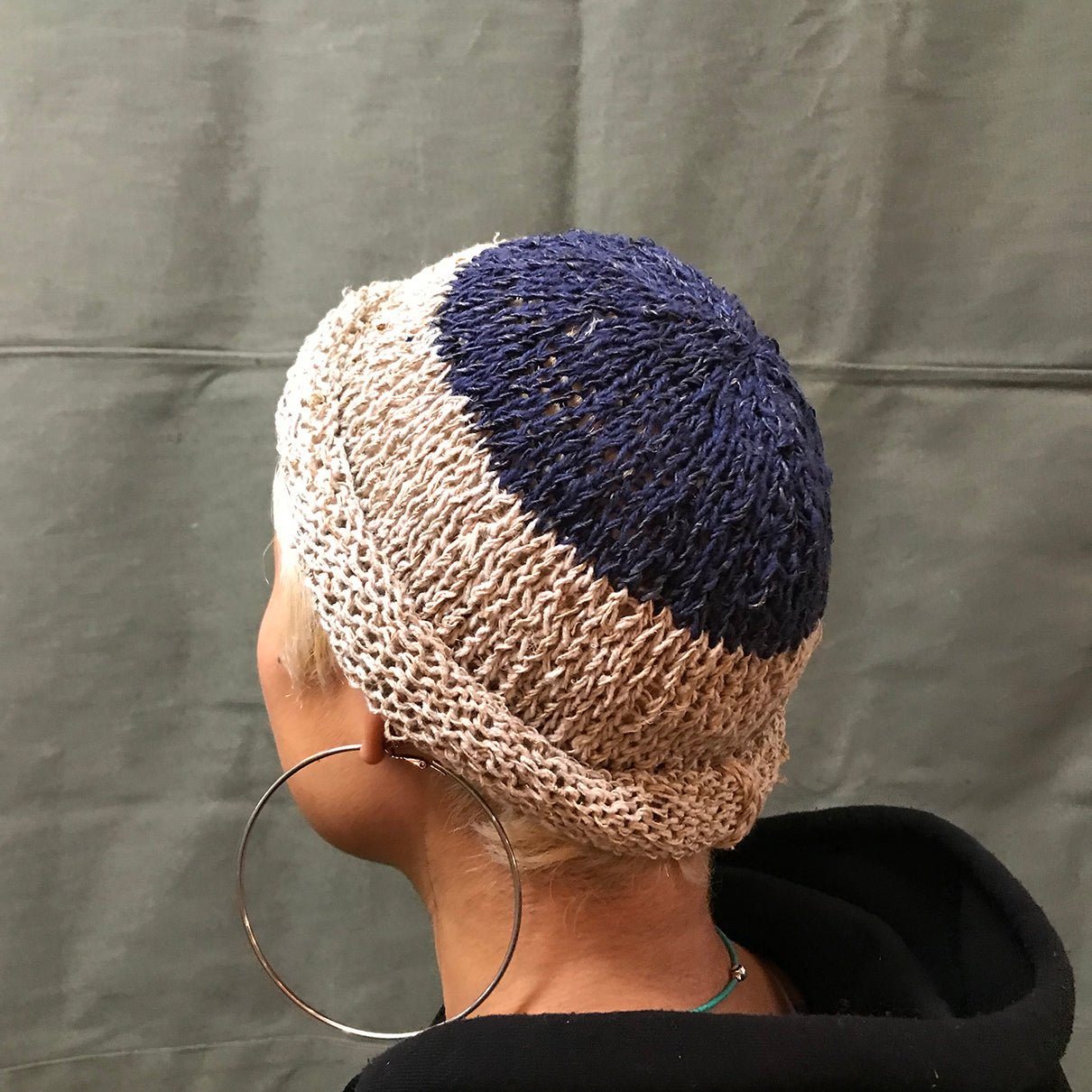 Hemp short brim beanie