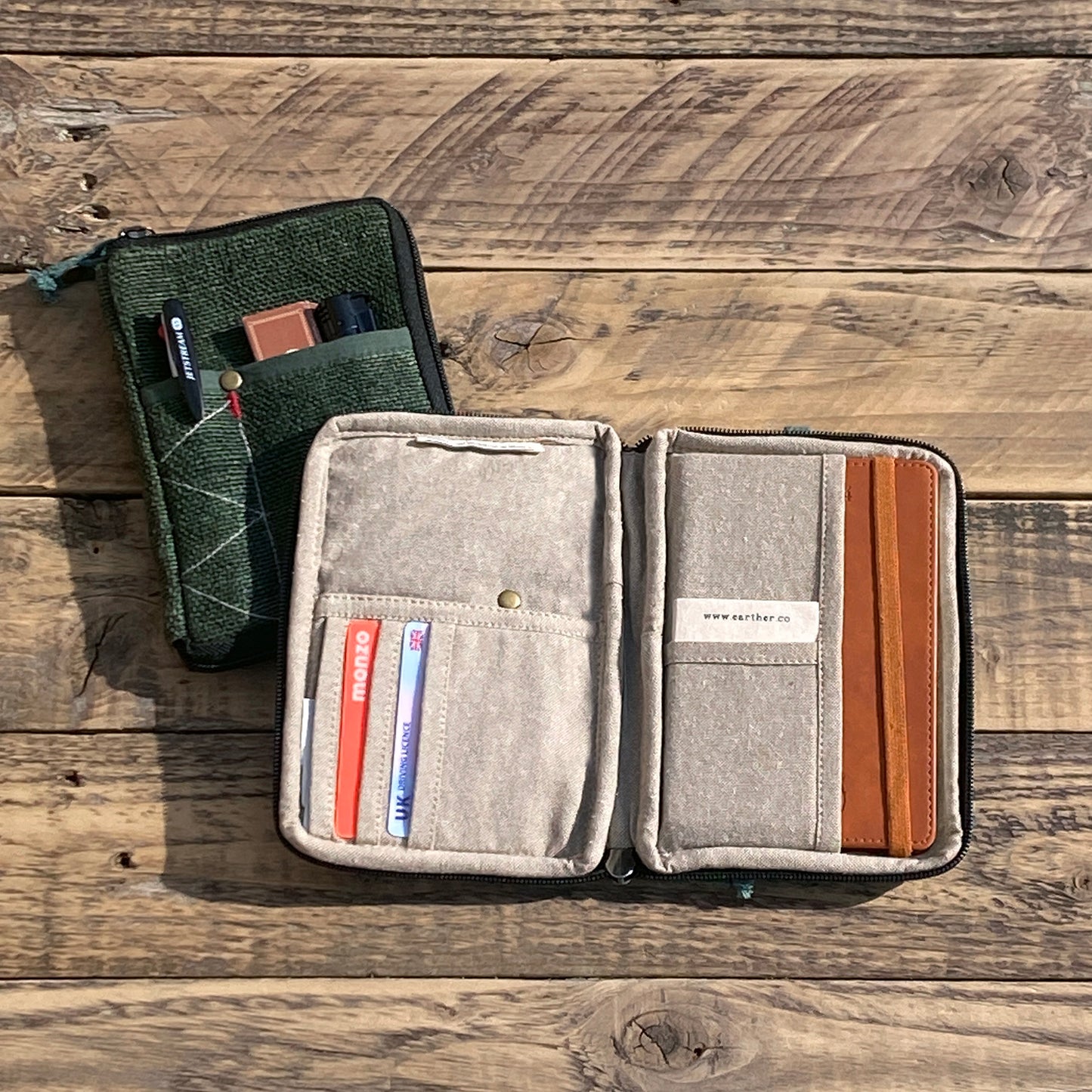 Hemp Phone & Passport Holder