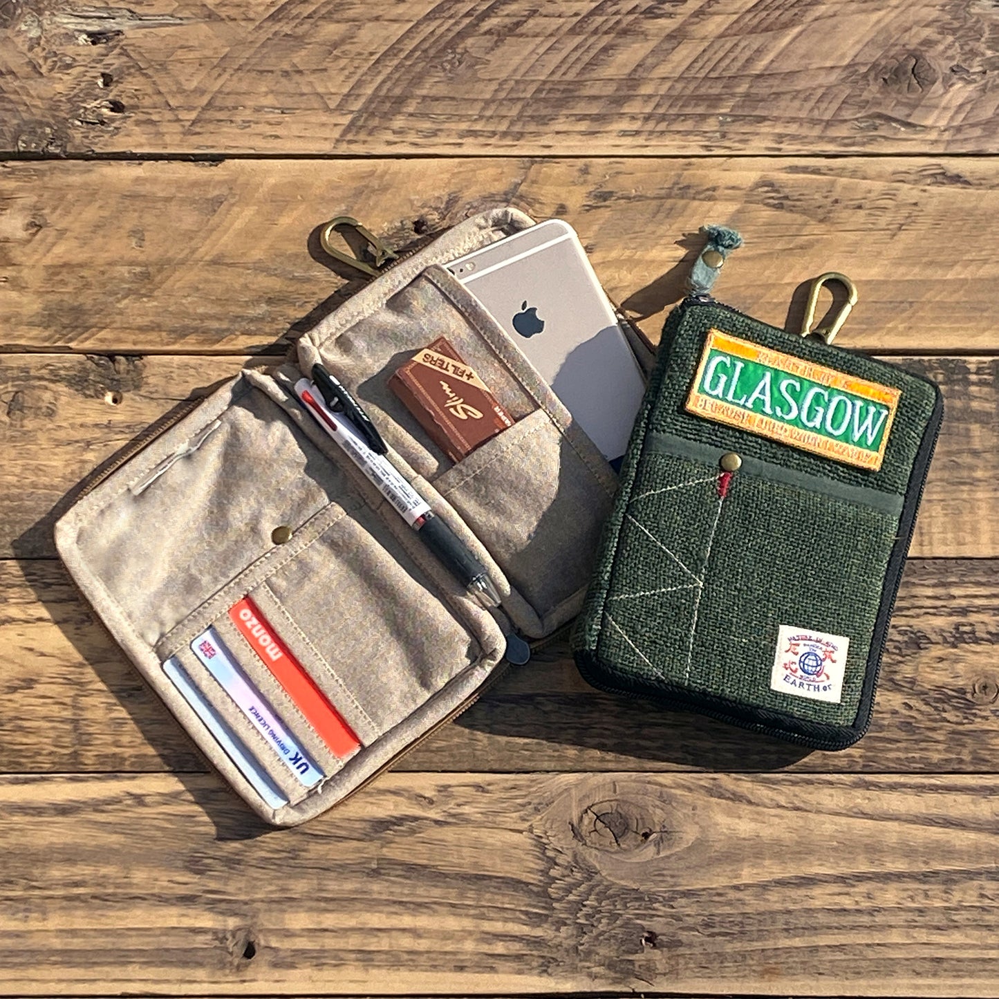 Hemp Phone & Passport Holder