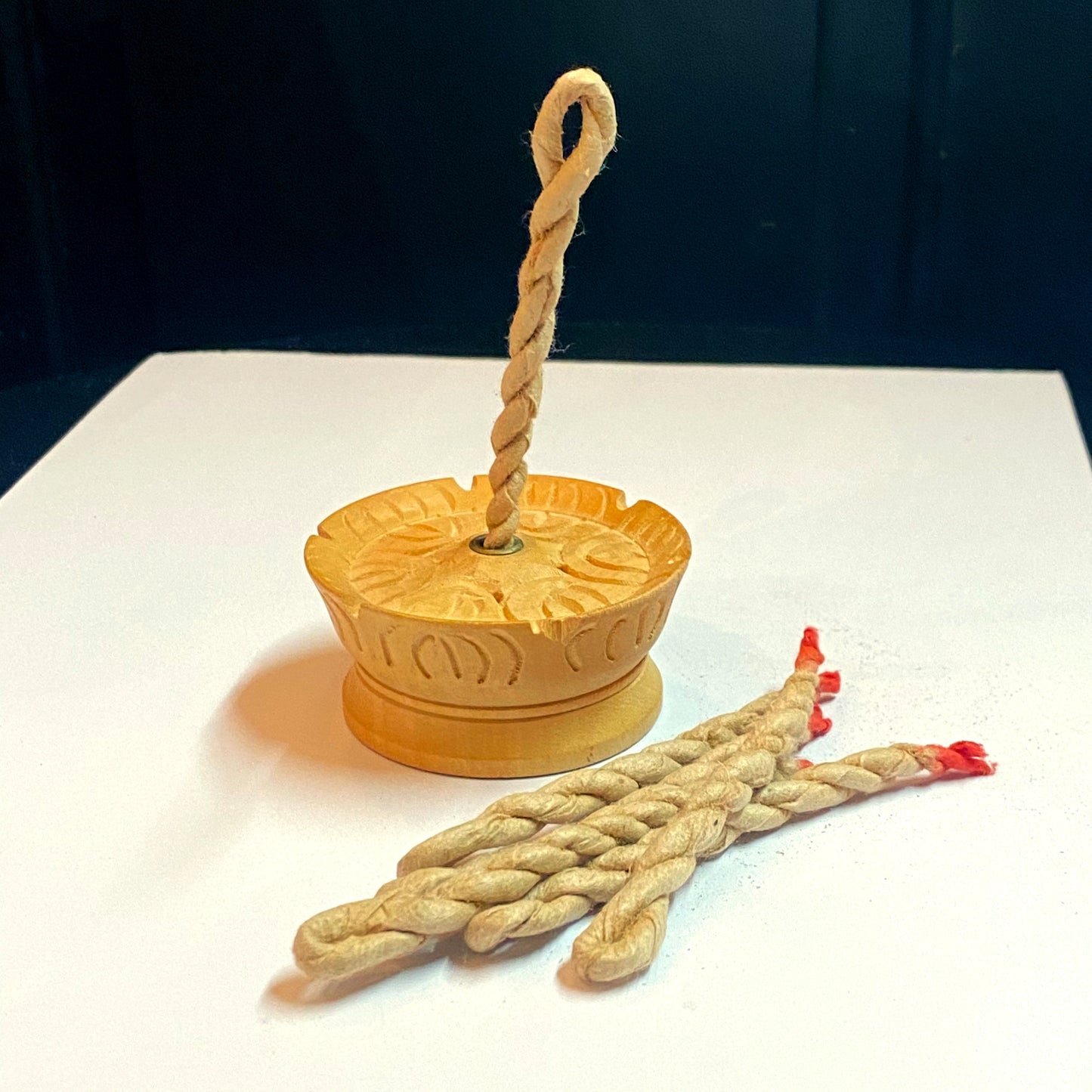 Wooden Patterned Incense Holder