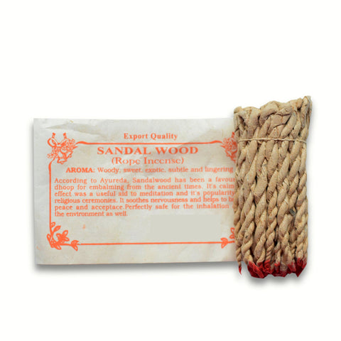 Nepali SANDAL WOOD rope paper incense